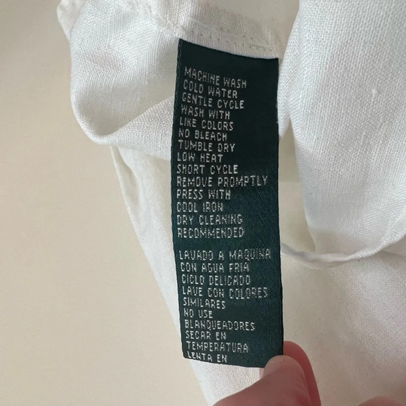 Ralph Lauren Vintage Linen Button Down Blouse - Picture 7 of 7